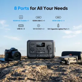 Bluetti Elite 30 V2 + 100W Solarpanel Solarspeicher 600W / 288Wh Tragbare Powerstation Solargenerator Akku für Reise/Wohnmobile/zu Hause/Autoreisen