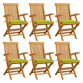 vidaXL Gartenstuhl 59 x 114,5 x 27,8 cm grün 6 St.