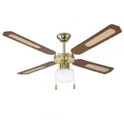 Deckenventilator 4 Flügel 1 Licht D.130 cm 70w WALNUSSFarbe DA54011