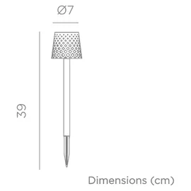 NEW GARDEN Erdspießleuchte 4er Set Kunststoff 4 Stück weiß