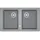 Franke BFG 620-86 links Einbauspüle Steingrau Excenterbetätigung 860 x 500 mm