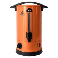 Aga Glühweinkocher 8 l Orange Einkochautomat aus Edelstahl Glühweinkessel Glühweinautomat Heißgetränkeautomat Heißwasserspender - Orange