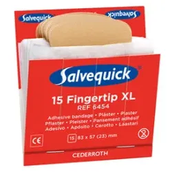 SALVEQUICK Fingerkuppen-Pflaster 6x15St elastisch 6454