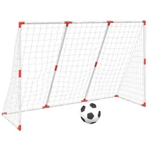 vidaXL Fußballtor Weiß 184 x 64 x 124 cm 4008437