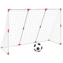 vidaXL Fußballtor Weiß 184 x 64 x 124 cm 4008437
