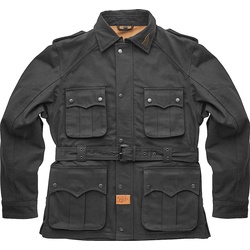 Fuel Safari Damen Motorrad Textiljacke, schwarz, Größe M