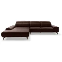 Musterring Ecksofa MR 2490 Leder Braun Mocca 207 x 342 cm