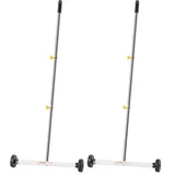 Vevor Magnetkehrer Magnetkehrmaschine mit Rädern 43 cm, 4,5 kg Tragkraft, Magnetbesen mit verstellbarem Griff, zum Aufheben von Nägeln und Schrauben, Reinigung für Garagen, Dachprojekte
