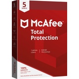 McAfee Total Protection Jahreslizenz, 5 Lizenzen Windows, Mac, Android, iOS Antivirus