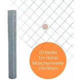 Estexo Volierendraht 1,0 x 10 m Silberfarben
