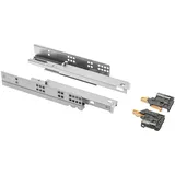 MS Beschläge 1 Paar Unterflurführungen Schubkastenauszug Schubladenauszug h 45mm Metall 450mm