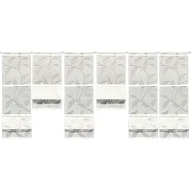 HOME WOHNIDEEN Magnetrollo RANA mit stangendurchzug, MAGNETROLLO SET,BAMBUSOPTIK,AUSBRENNER, weiß