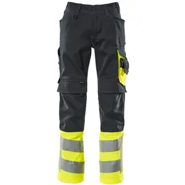 Mascot Leeds Arbeitshose Gr. 76C47 schwarzblau/hi-vis gelb