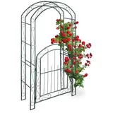 relaxdays Rankhilfe »Rosenbogen« mit Tor