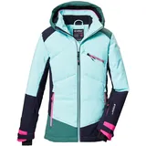 KILLTEC Mädchen Skijacke/Funktionsjacke wasserdicht mit Kapuze und Schneefang KSW 403 GRLS SKI JCKT, mint, 128, 42071-000