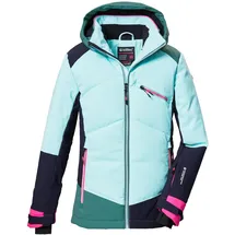 KILLTEC Mädchen Skijacke/Funktionsjacke wasserdicht mit Kapuze und Schneefang KSW 403 GRLS SKI JCKT, mint, 128, 42071-000