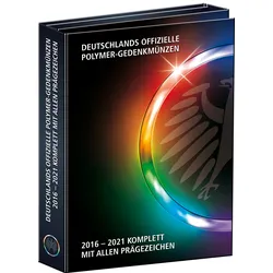 Sammelmappe für die 45 deutschen Polymer-Münzen 2016-2021