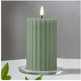 Star Trading LED Blockkerze Flamme Stripe grün