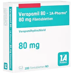 Verapamil 80-1a Pharma Filmtabletten 100 St