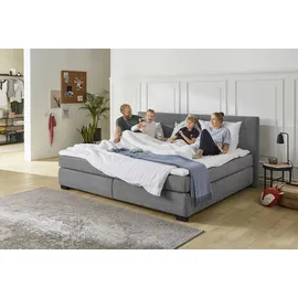 Jockenhöfer Boxspringbett Family 240 x 200 cm Stoff Grau
