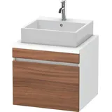 Duravit DuraStyle Waschtisch-Unterschrank DS531007918 60 x 54,8 cm, nussbaum natur/weiß matt, für Konsole, 1 Auszug