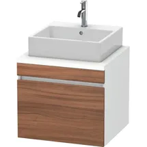 Duravit DuraStyle Waschtisch-Unterschrank DS531007918 60 x 54,8 cm, nussbaum natur/weiß matt, für Konsole, 1 Auszug