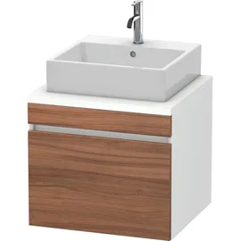 Duravit DuraStyle Waschtisch-Unterschrank DS531007918 60 x 54,8 cm, nussbaum natur/weiß matt, für Konsole, 1 Auszug