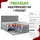 MKS Meble King Boxspringbett 200 x 200 cm H4 Braun