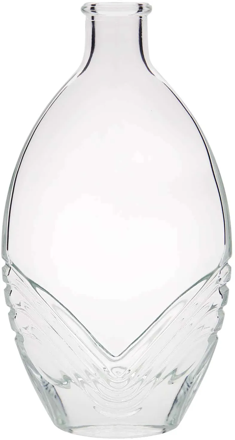 Botella de vidrio 'Florence' de 200 ml, ovalada, boca: corcho