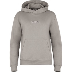 FILA Damen Hoodie BAICOI - Sweatshirt, Sweater, Kapuze, Langarm, Logo Stickerei Grau S