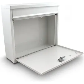 BITUXX MS-13183 Weiß inkl. Zeitungsfach