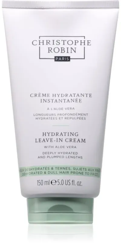 Christophe Robin Hydrating Leave in cream Haarcreme für Glanz auf trockenem und brüchigem Haar 150 ml