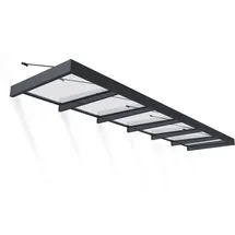 CANOPIA Vordach Sophia XL 565 x 140 cm grau