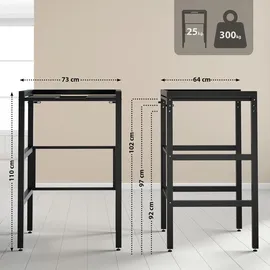 CLP Waschmaschinenregal Gannet schwarz