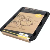 Birkmann Bread Buddies 21x3x32cm Hitzebeständig bis 230 °C Backform Blech Backblech Brötchenform