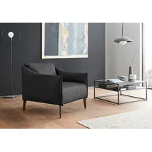 W.Schillig Cocktailsessel »sally« mit Metall-Winkelfüßen in Bronze pulverbeschichtet schwarz