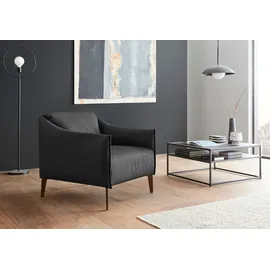 W.Schillig Cocktailsessel »sally« mit Metall-Winkelfüßen in Bronze pulverbeschichtet schwarz