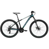 Bikestar Mountainbike BIKESTAR Fahrräder Gr. 41 cm, 27,5 Zoll (69,85 cm), schwarz für Damen und Herren, Kettenschaltung