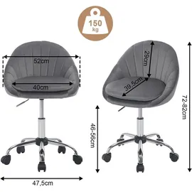 Woltu Samt Dunkelgrau