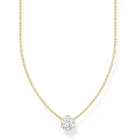 Thomas Sabo Kette mit Anhänger Zirkonia-Anhänger Gold/Silber