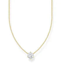 Thomas Sabo Kette mit Anhänger Zirkonia-Anhänger Gold/Silber