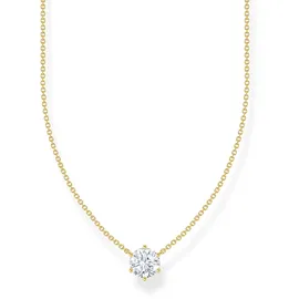 Thomas Sabo Kette mit Anhänger Zirkonia-Anhänger Gold/Silber