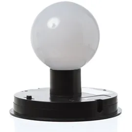 MARELIDA LED Solar Laterne/Hängeleuchte Rattanoptik Solarleuchte schwarz