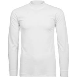 RAGMAN Herren Stehkragen-Pullover - Langarm Basic Stehkragen Regular, Single Jersey, einfarbig Weiß 2XL