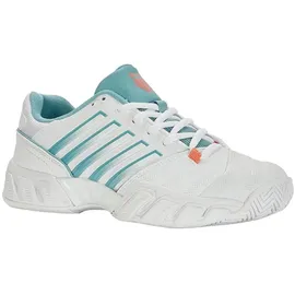 K-Swiss Damen Tennisschuh BIGSHOT LIGHT 4 Weiß/Blau/Orange, 39 EU