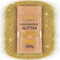 Creative Deco Holographischer Glitzerpulver 200g gold