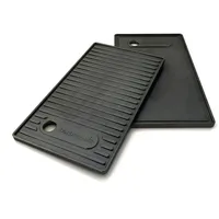 barbecook Grillplatte 43 x 21 cm Gusseisen schwarz