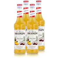 Monin Sirup Pina Colada 700ml - Cocktails Milchshakes Kaffeesirup (4er Pack)