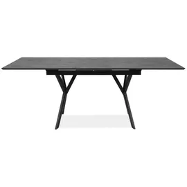 Die Möbelfundgrube Pula 160-200 x 74 x 90 cm schwarz