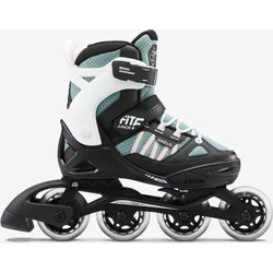 Inline Skates Inliner Fitness FIT 5 Kinder rosa/khaki eisgrün|fluoreszierendes blassrosa 35/38